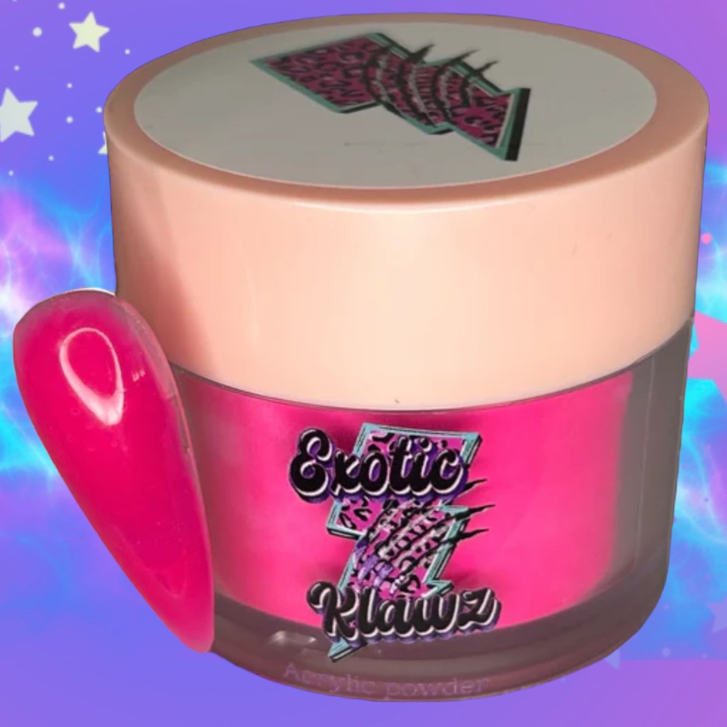 Coloured Acrylic Powder • Hot pink