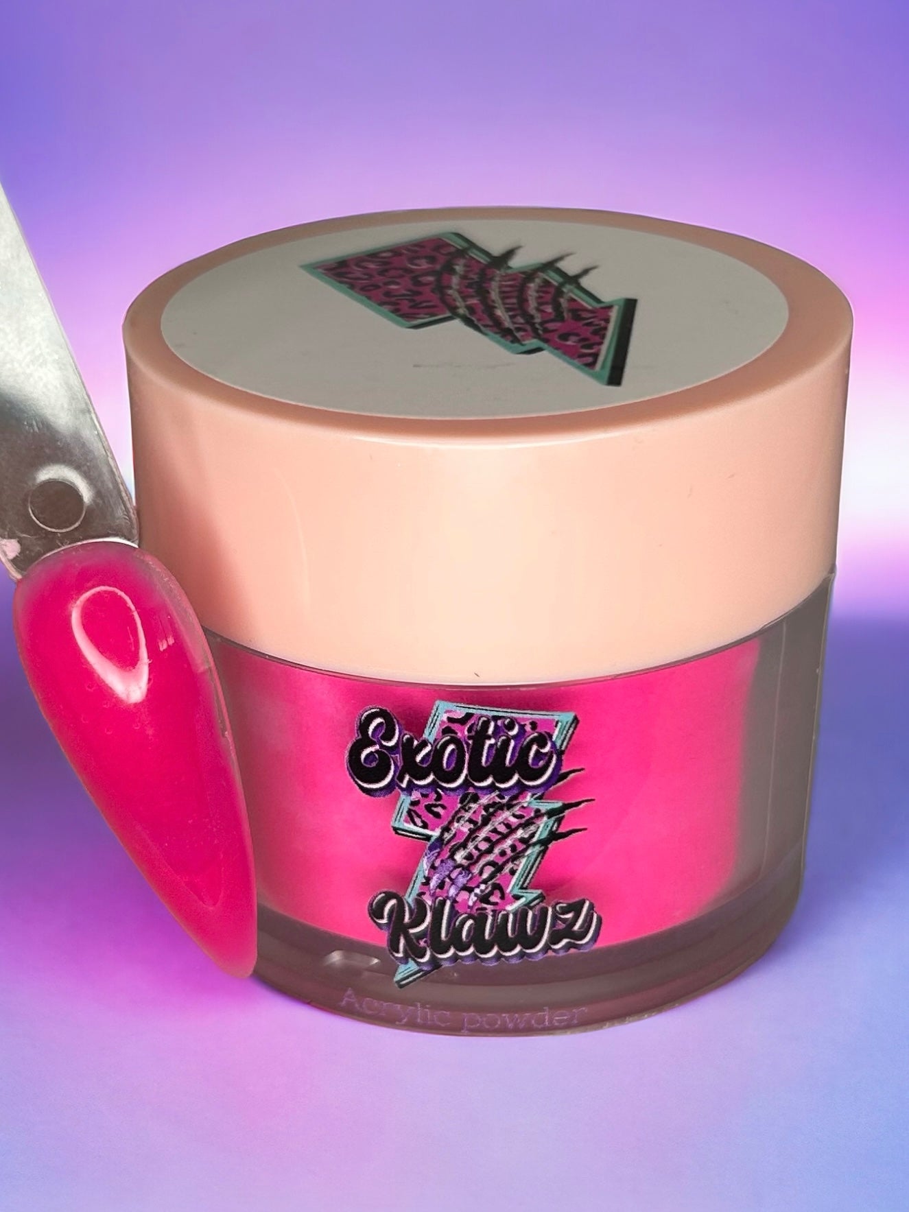 Coloured Acrylic Powder • Hot pink