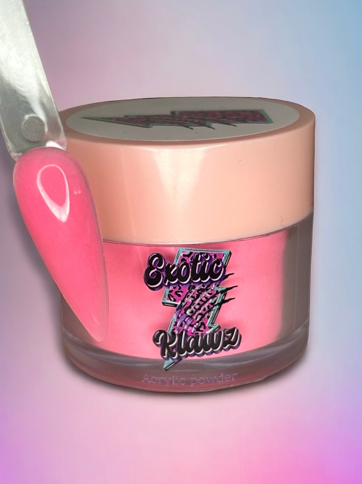 Coloured Acrylic Powder • Pepto pink